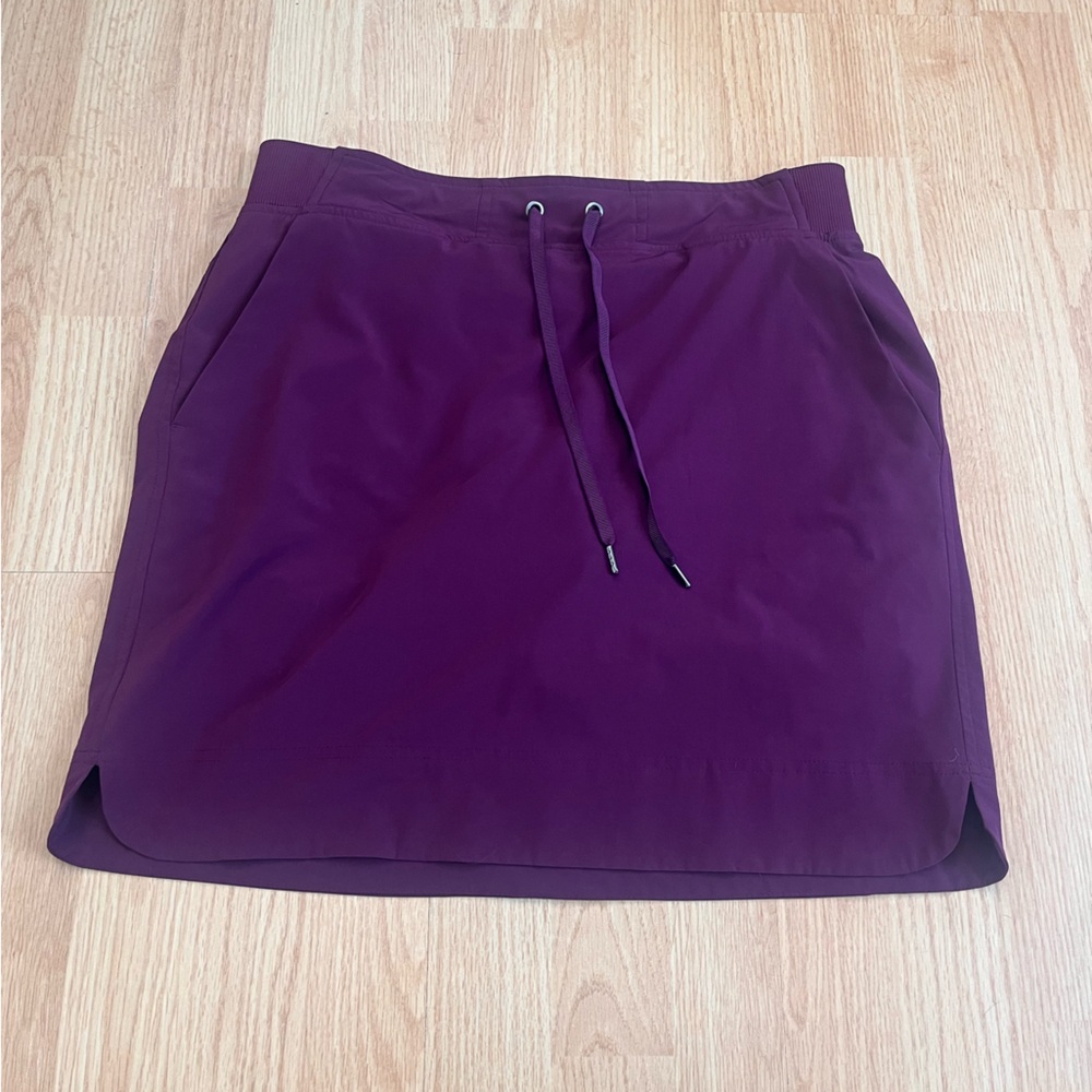 Athleta athletic skort 10T tall purple pockets water resistant summer hiking